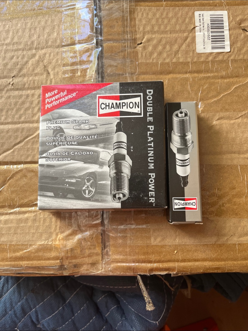 New set of 8 Champion Double Platinum Power spark plugs 2 new boxes of 4 each